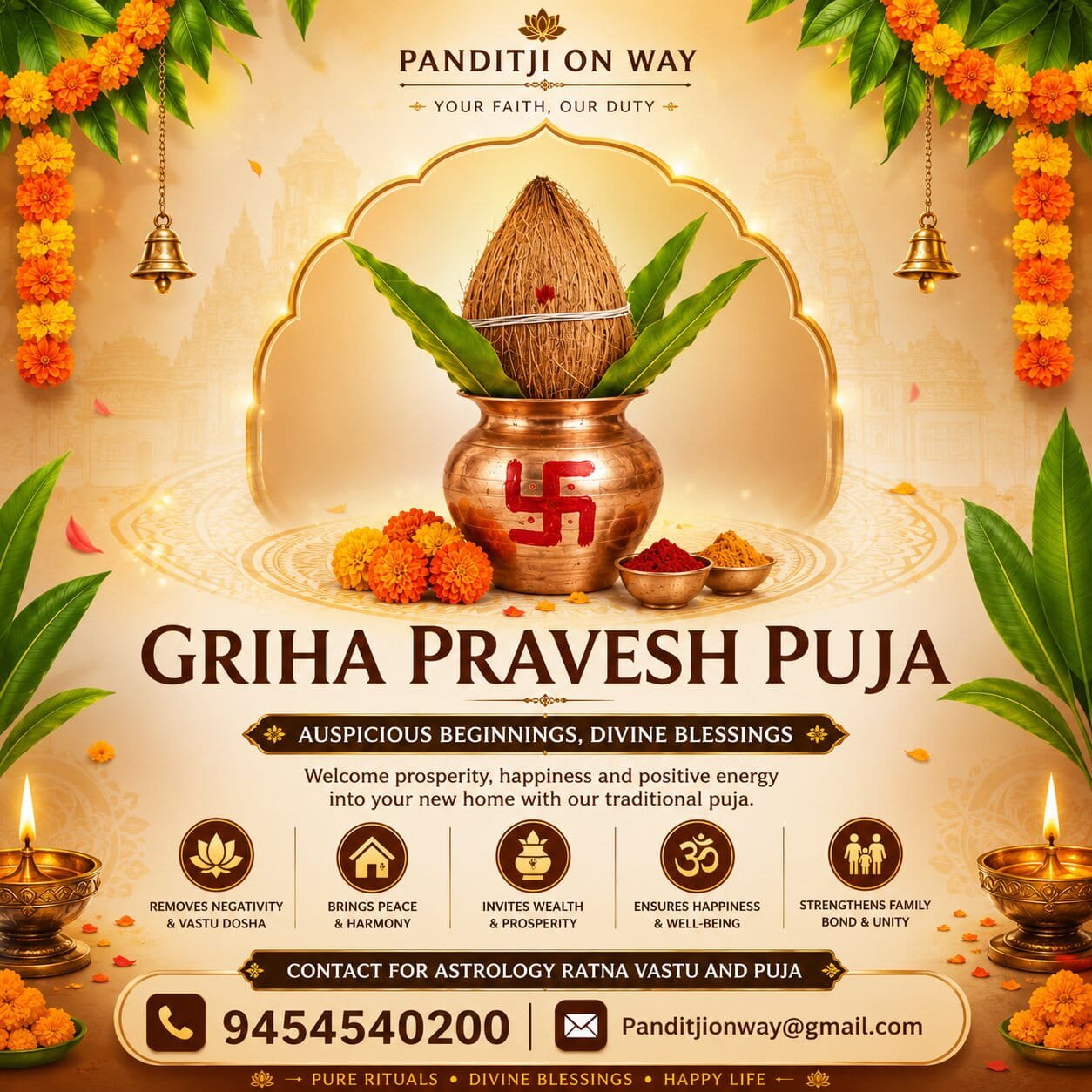 Pandit for Griha Pravesh Puja Griha Pravesh Puja