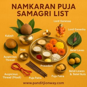 Read more about the article Namkaran Puja Samagri List – नामकरण पूजन सामग्री
