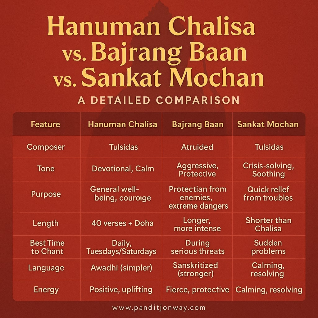 You are currently viewing What is Difference Between Hanuman Chalisa, Bajrang Baan, Sankat Mochan