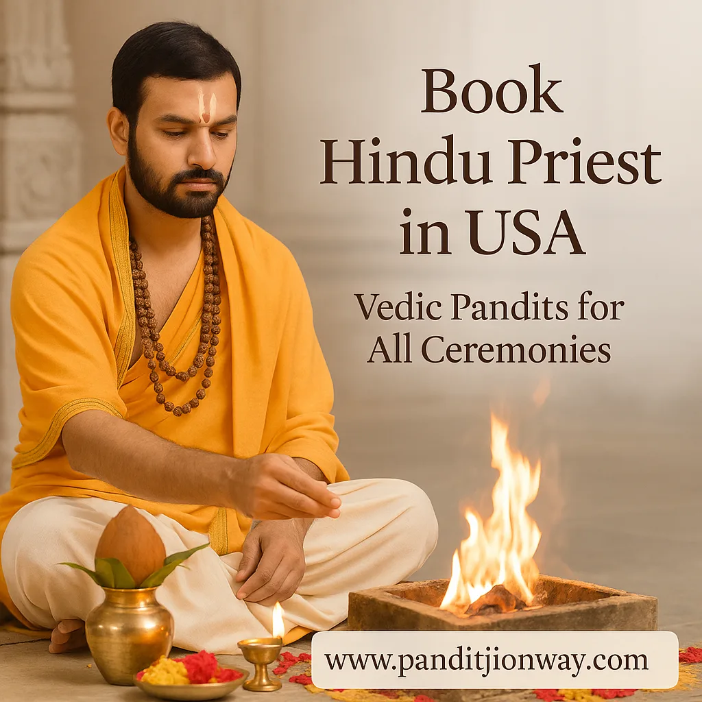 Hindu priest in USA By Panditji on way Hindu priest in USA