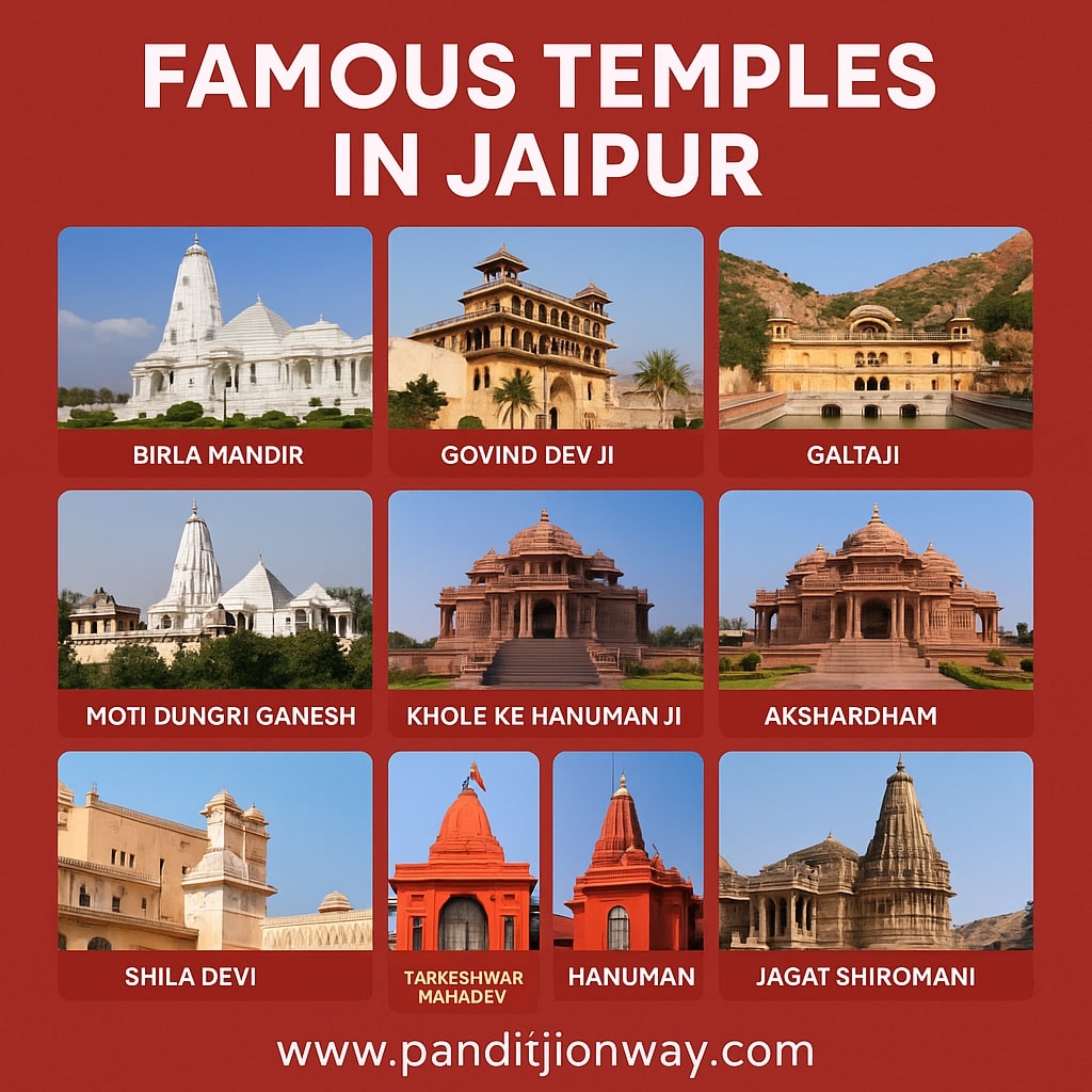 You are currently viewing 10 Famous Temples in Jaipur to Visit in 2025: History, Timings & Travel Guide