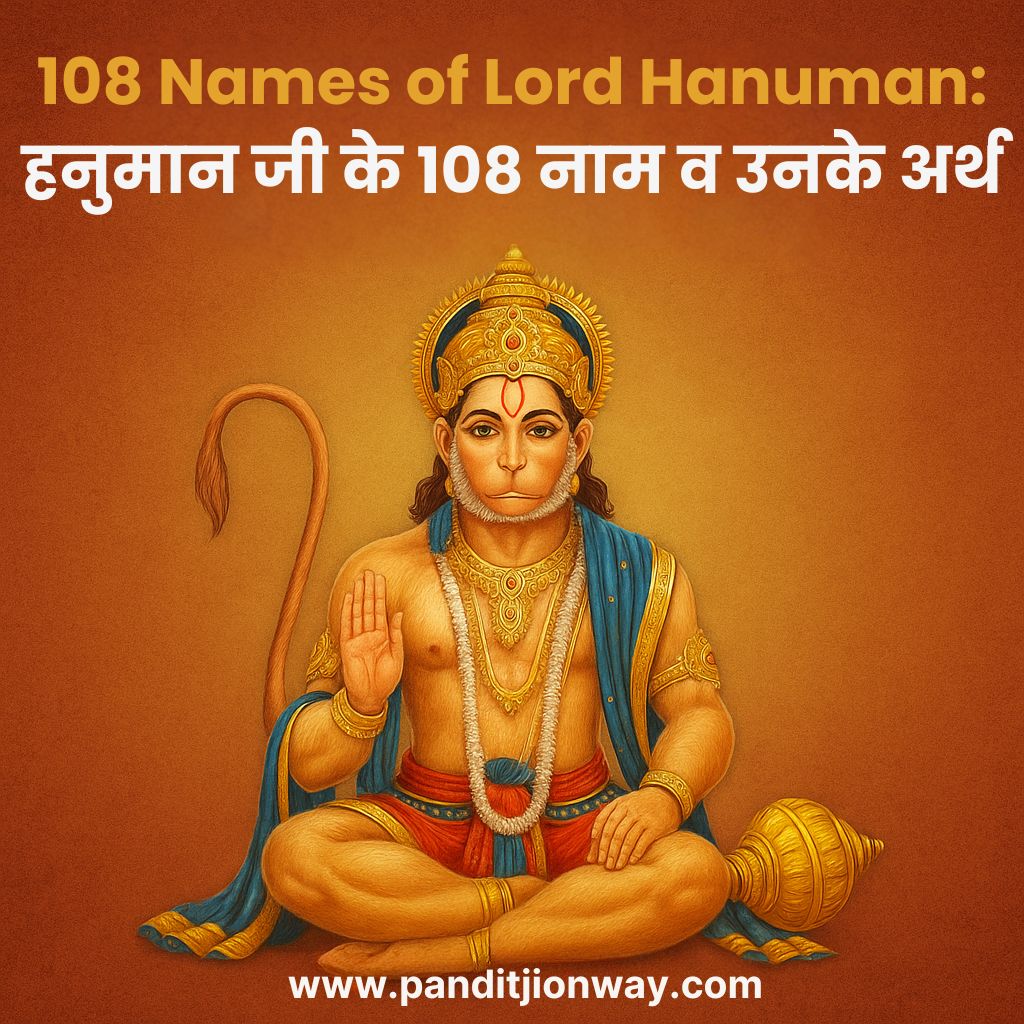 You are currently viewing 108 Names of Lord Hanuman: हनुमान जी के 108 नाम व उनके अर्थ