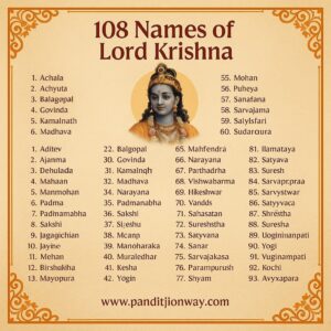 Read more about the article 108 Names of Lord Krishna | Shri Krishna Ashtottara Shatanamavali