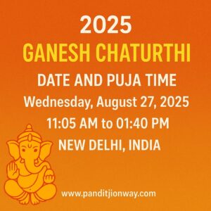 Read more about the article 2025 Ganesh Chaturthi date and puja time for New Delhi, India