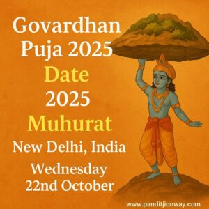Read more about the article Govardhan Puja 2025 Date, Muhurat, Panchang & Rituals