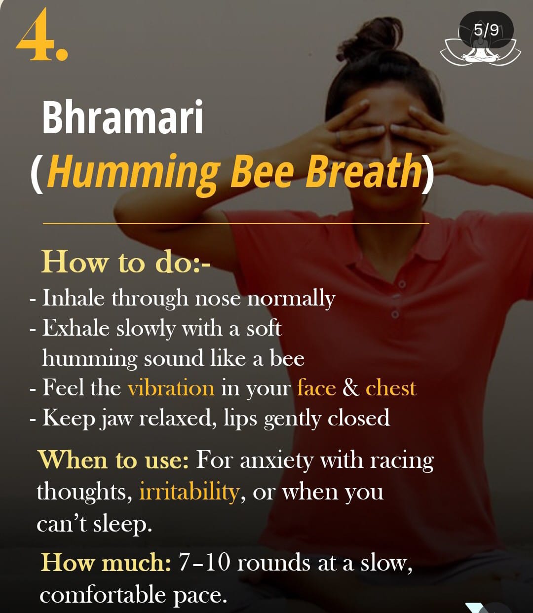 Bhramari (Humming Bee Breath)