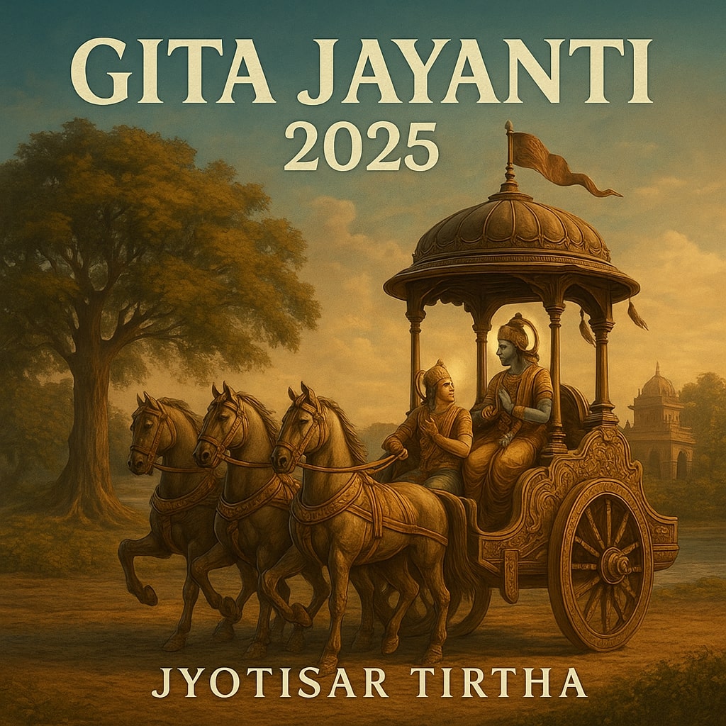 You are currently viewing Gita Jayanti 2025: The Divine Day Lord Krishna Spoke the Bhagavad Gita at Kurukshetra