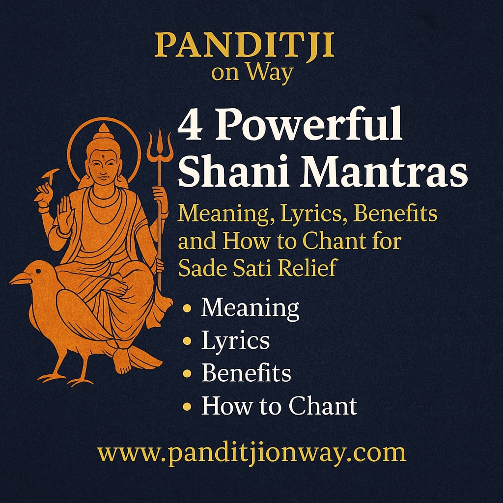 You are currently viewing 4 Powerful Shani Mantras – Meaning, Lyrics, Benefits, and How to Chant for Sade Sati Relief