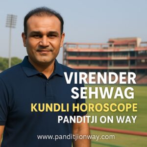 Read more about the article Virender Sehwag Kundli Horoscope – Birth Chart of Sehwag