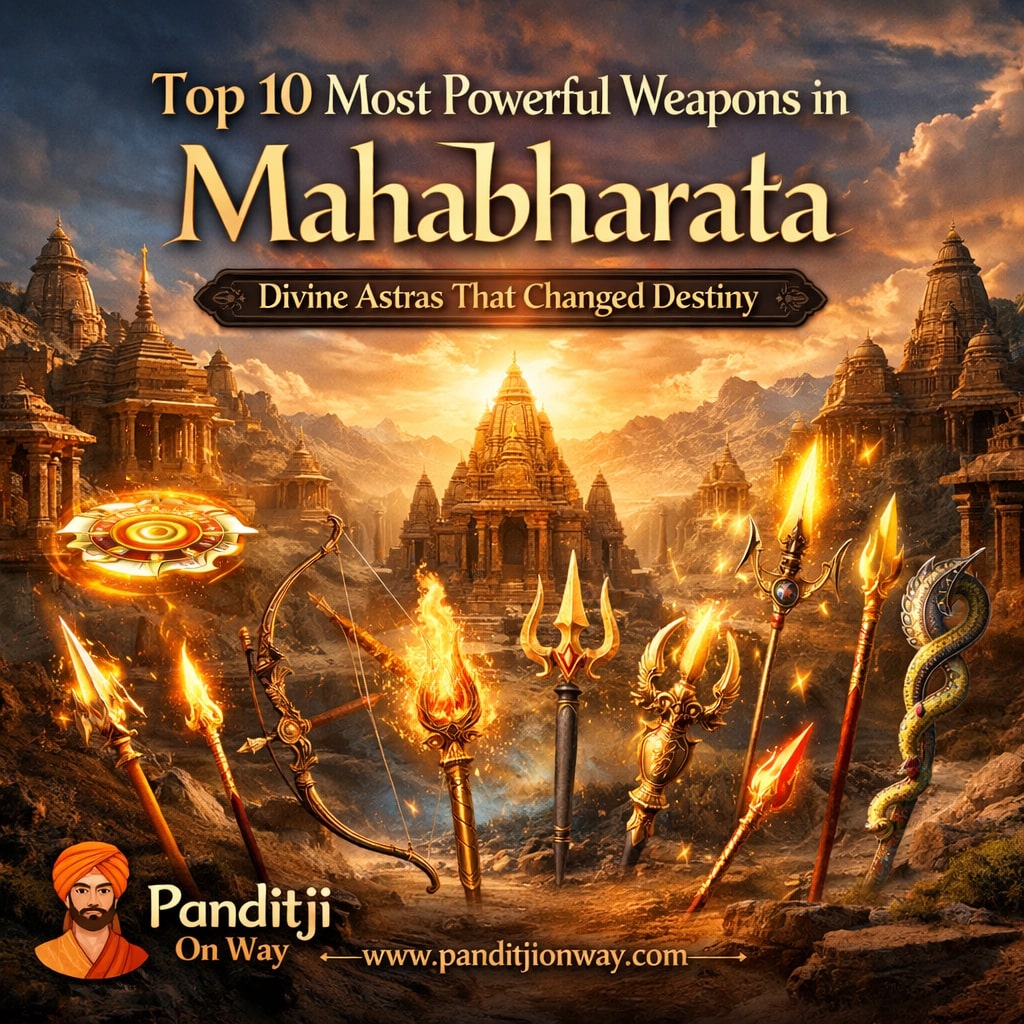 You are currently viewing Top 10 Most Powerful Weapons in Mahabharata | Divine Astras Explained