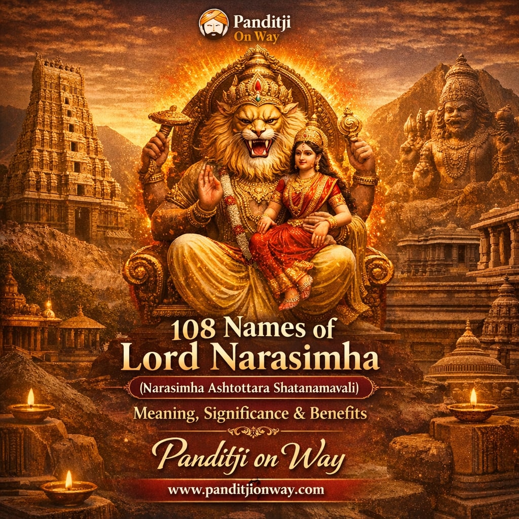 You are currently viewing Complete 108 Names of Lord Narasimha (Narasimha Ashtottara Shatanamavali)
