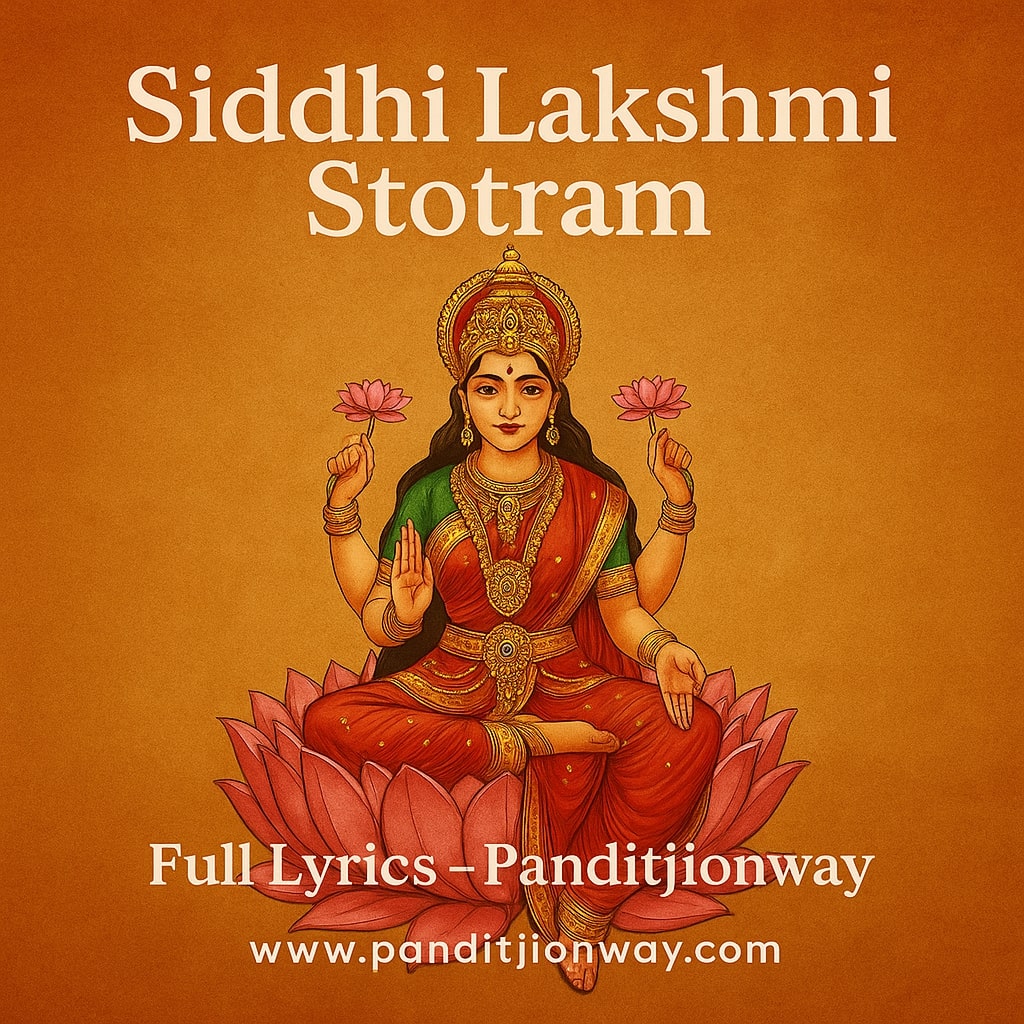 Full Siddhi Lakshmi Stotram Lyrics Full Siddhi Lakshmi Stotram Lyrics - Panditji on way