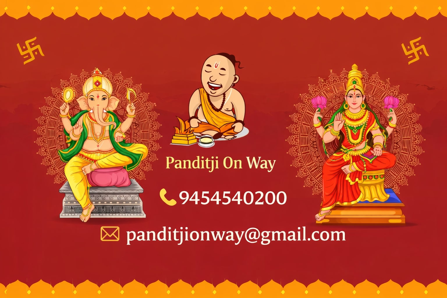 Online Pooja Booking Panditji on way