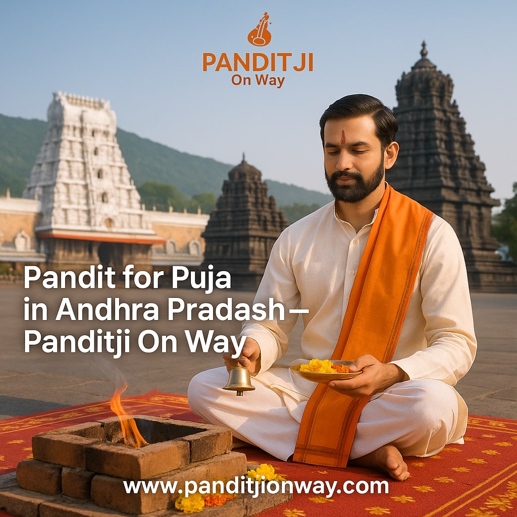Pandit for Puja in Andhra Pradesh Pandit for Puja in Andhra Pradesh - Panditji on way