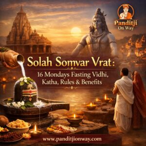 Read more about the article Solah Somvar Vrat: 16 Mondays Fasting Vidhi, Katha, Rules & Benefits