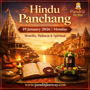 Read more about the article Hindu Panchang 19 January 2026 (सोमवार | Monday) | Benefits, Muhurat & Spiritual