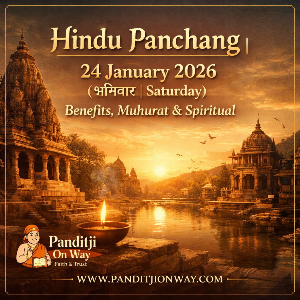 You are currently viewing Hindu Panchang 24 January 2026 (शनिवार | Saturday) | Benefits, Muhurat & Spiritual