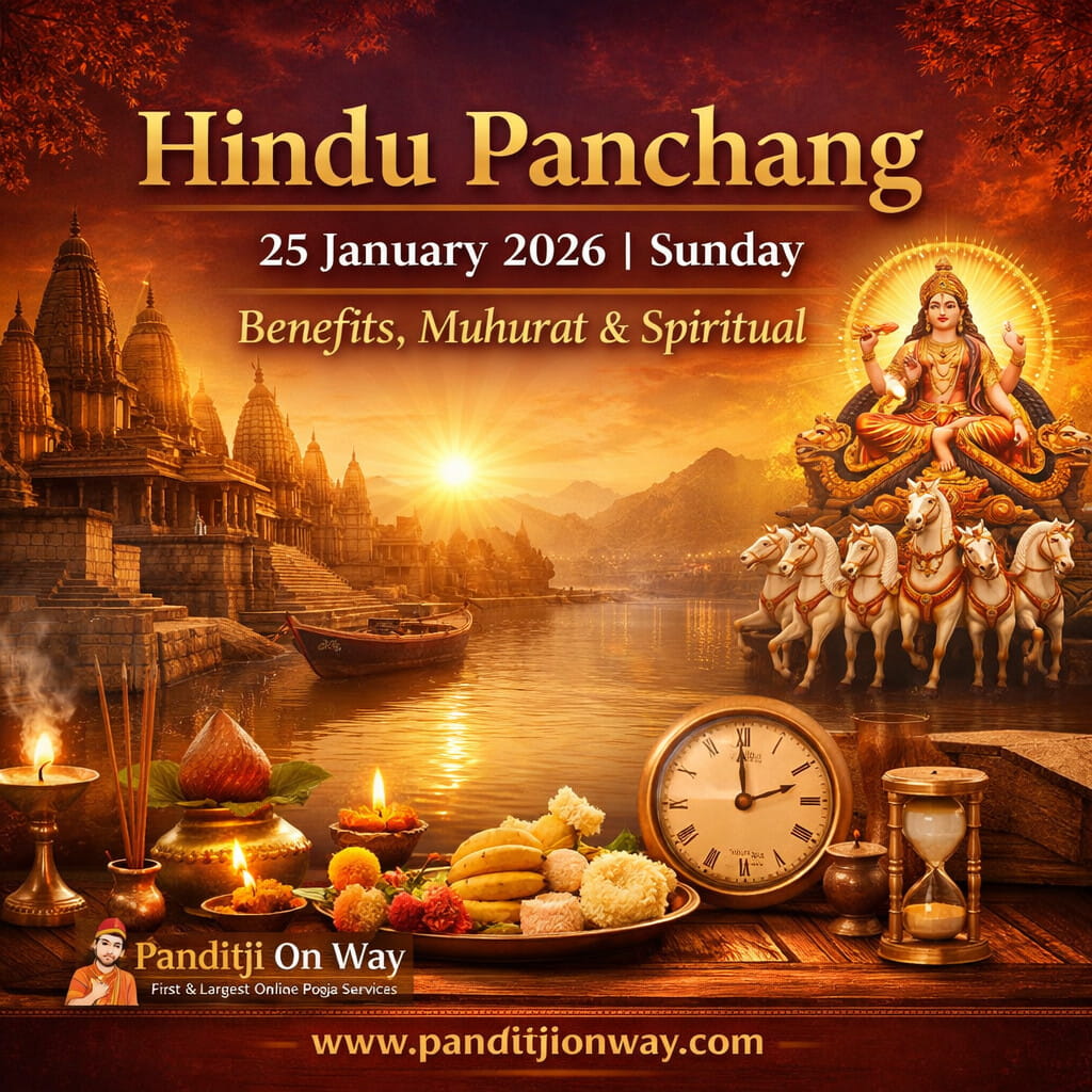 You are currently viewing Hindu Panchang 25 January 2026 (Sunday / रविवार) | Benefits, Muhurat & Spiritual