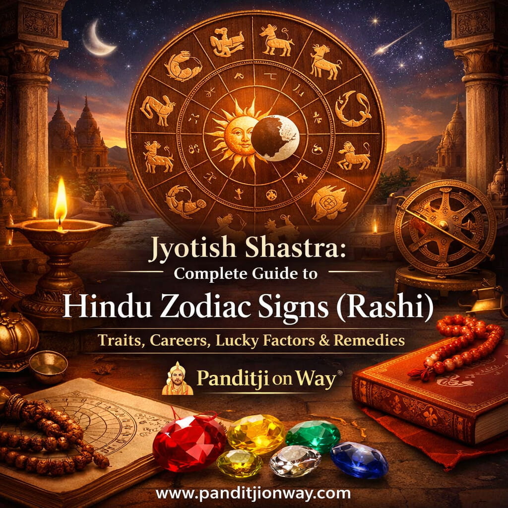 Jyotish Shastra Complete Guide to Hindu Zodiac Signs Rashi – Traits Careers Lucky Factors Remedies Jyotish Shastra Complete Guide to Hindu Zodiac Signs (Rashi)