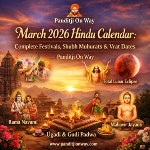 Read more about the article March 2026 Hindu Calendar: Complete Festivals, Shubh Muhurats & Vrat Dates