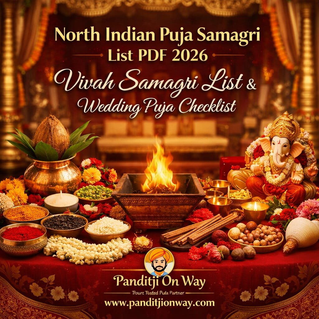 North Indian Puja Samagri List PDF 2026 Vivah Samagri List Wedding Puja Checklist North Indian Puja Samagri List PDF 2026