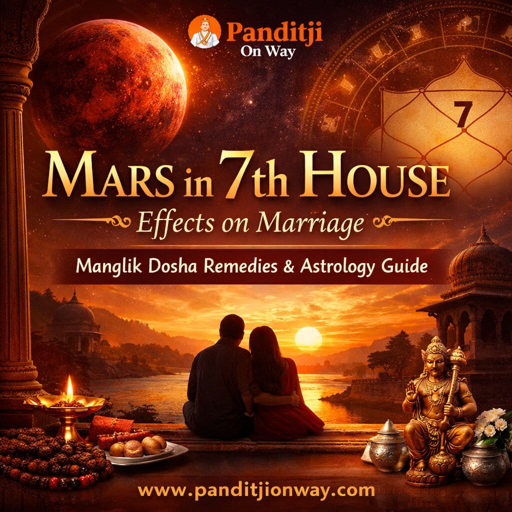 You are currently viewing Mars in 7th House Effects on Marriage | Manglik Dosha Remedies & Astrology Guide