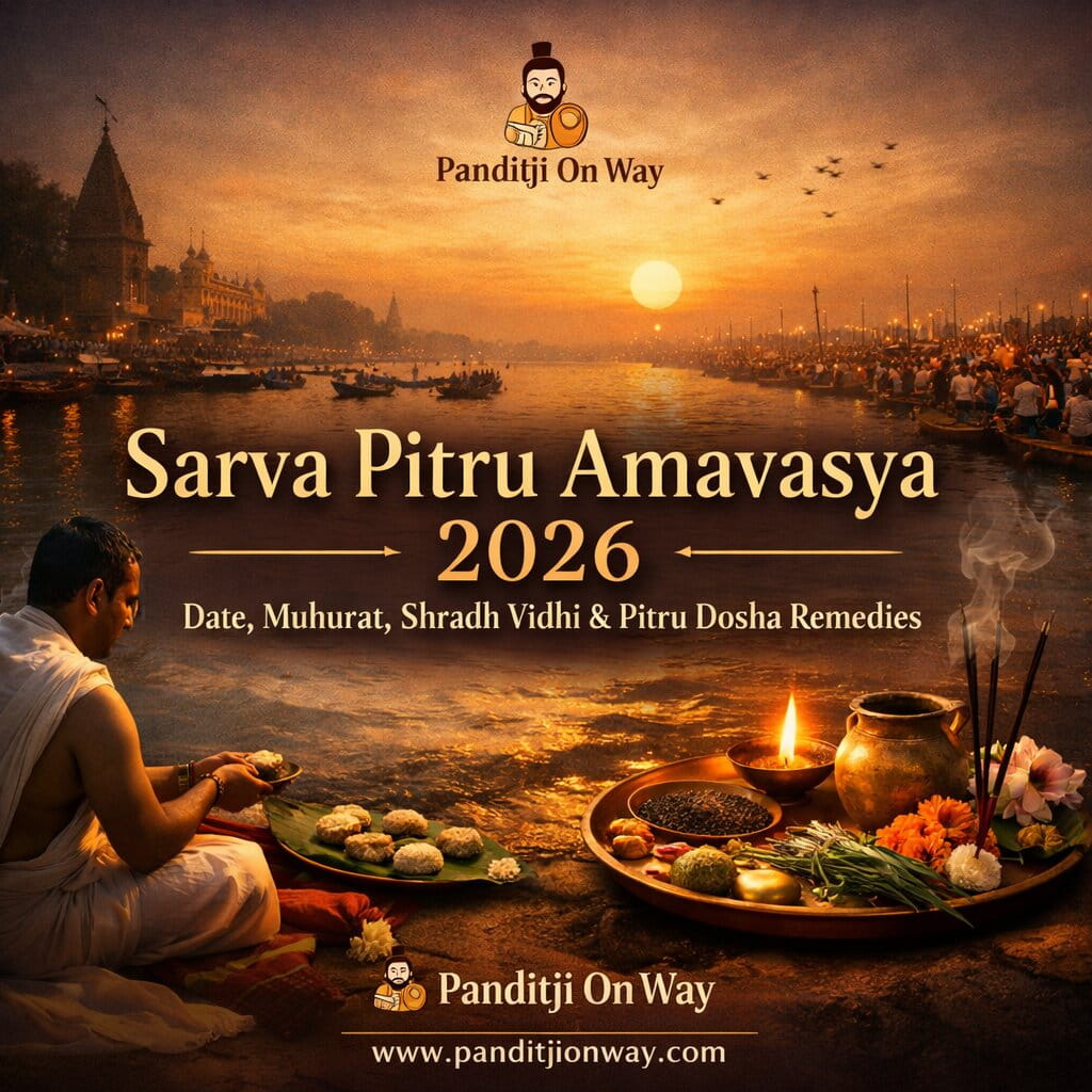 Sarva Pitru Amavasya 2026 ceremony Sarva Pitru Amavasya 2026: Date, Muhurat, Shradh Vidhi & Pitru Dosha Remedies