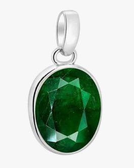 Natural 11.25 Ratti (10.97 Carat) Emerald Numerology Pendant