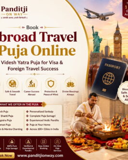 Book Abroad Travel Puja Online | Videsh Yatra Puja for Visa & Foreign Travel Success
