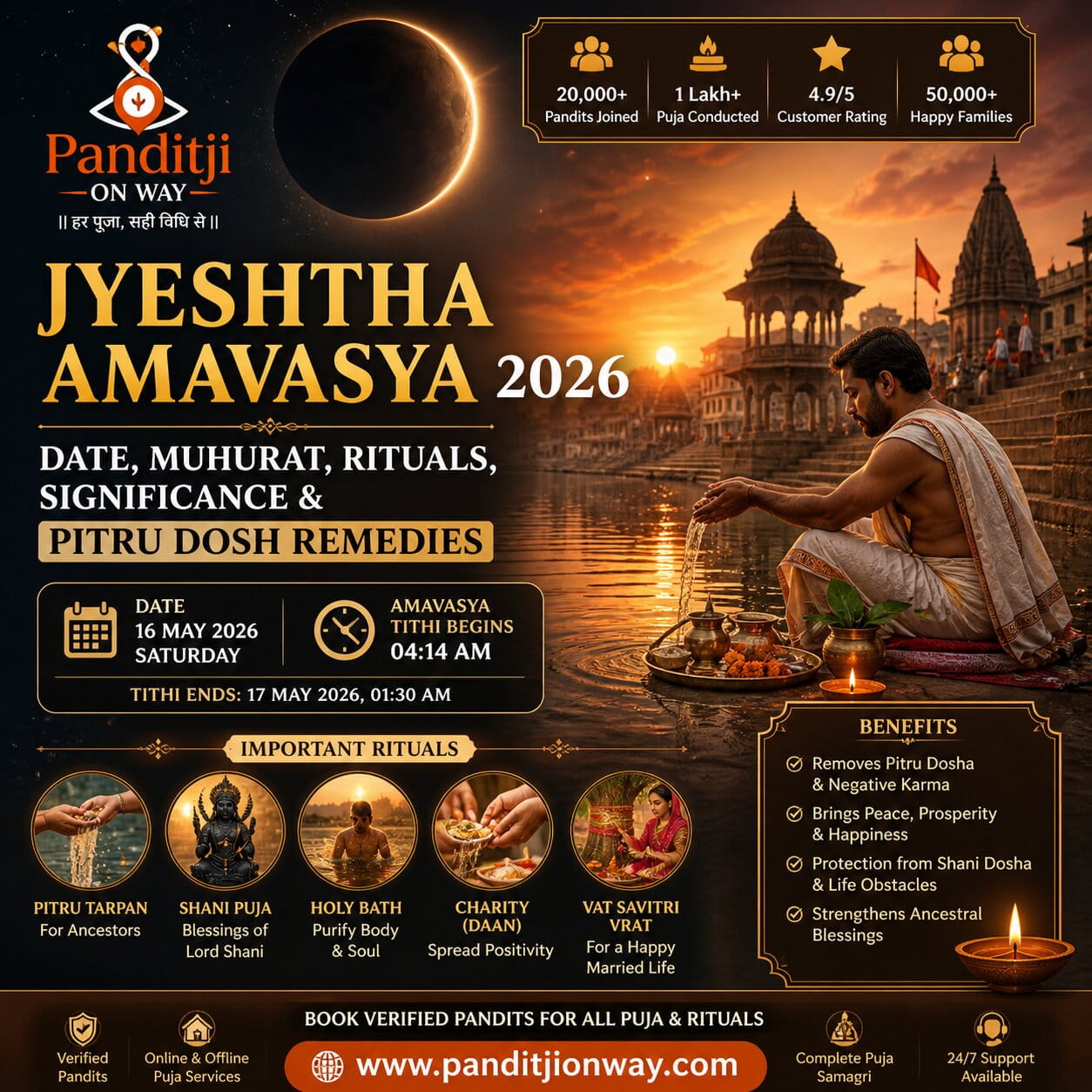 Jyeshtha Amavasya 2026 Date, Muhurat