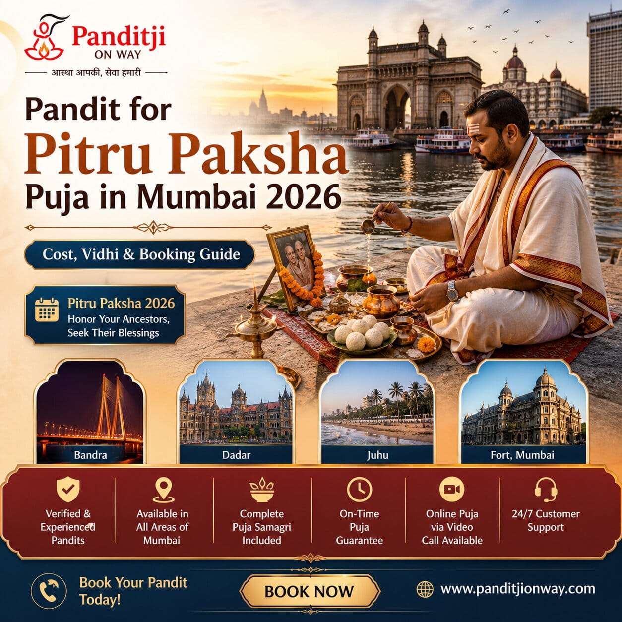 You are currently viewing Pandit for Pitru Paksha Puja in Mumbai 2026 | Cost, Vidhi & Booking Guide