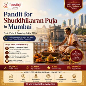 Read more about the article Pandit for Shuddhikaran Puja in Mumbai – Cost, Vidhi & Booking Guide 2026