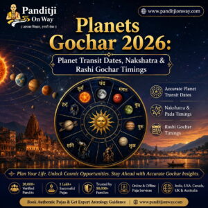 Read more about the article Planets Gochar 2026: Complete Planet Transit Dates, Nakshatra & Rashi Gochar Timings