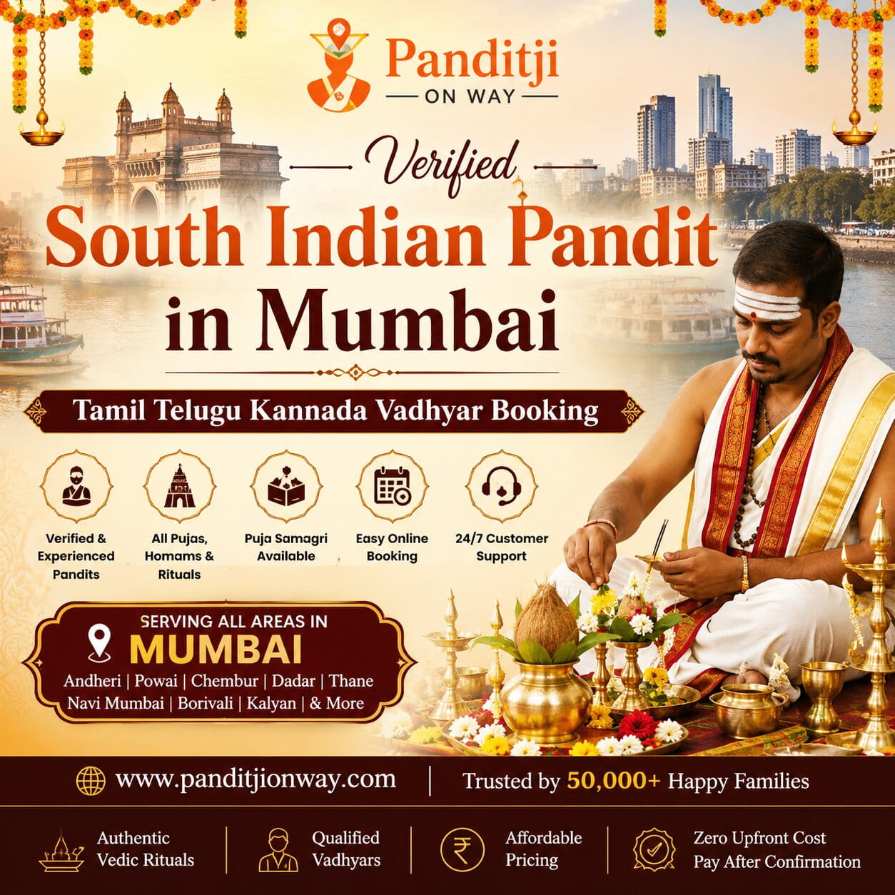 Verified South Indian Pandit in Mumbai
