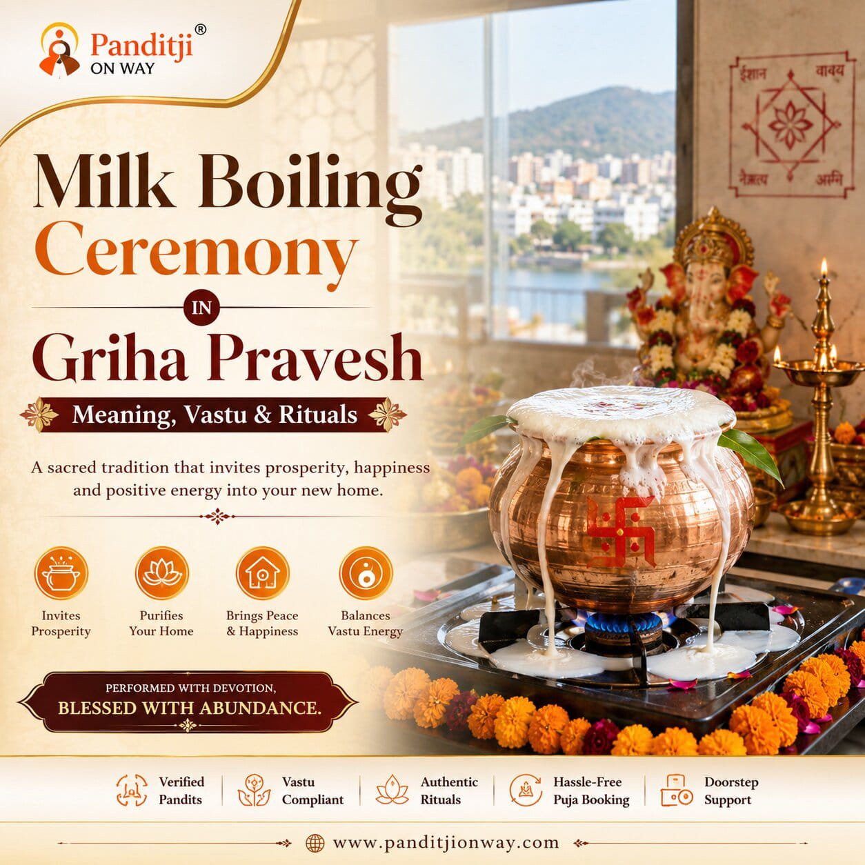 Milk boiling ceremony for new beginnings