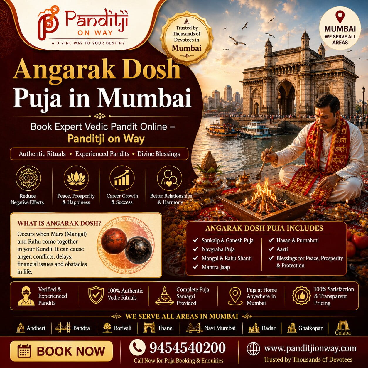 Top Pandit for Angarak Dosh puja in Mumbai Pandit for Angarak Dosh puja in Mumbai