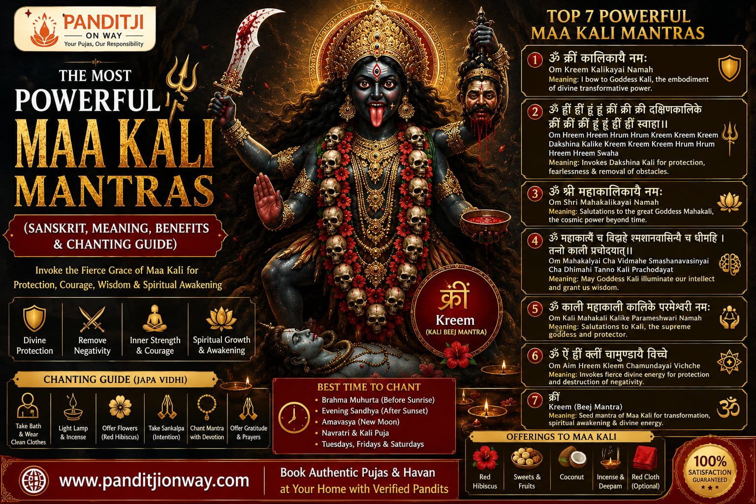 Maa Kali Mantras Fierce Grace Guide Maa Kali Mantras