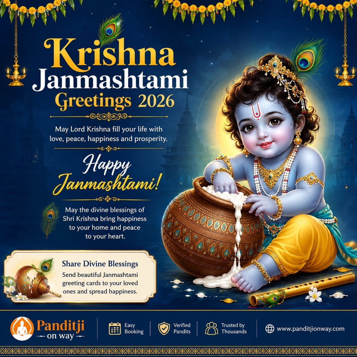 Krishna Janmashtami Greetings 2026