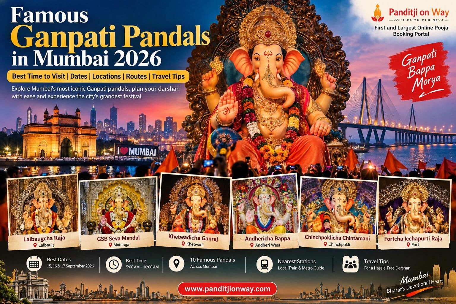 Mumbai Ganpati Pandals 2026 Guide Mumbai Ganpati Pandals 2026 Guide