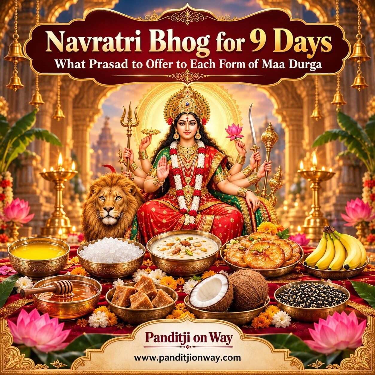 Navratri Bhog and Maa Durga Offerings