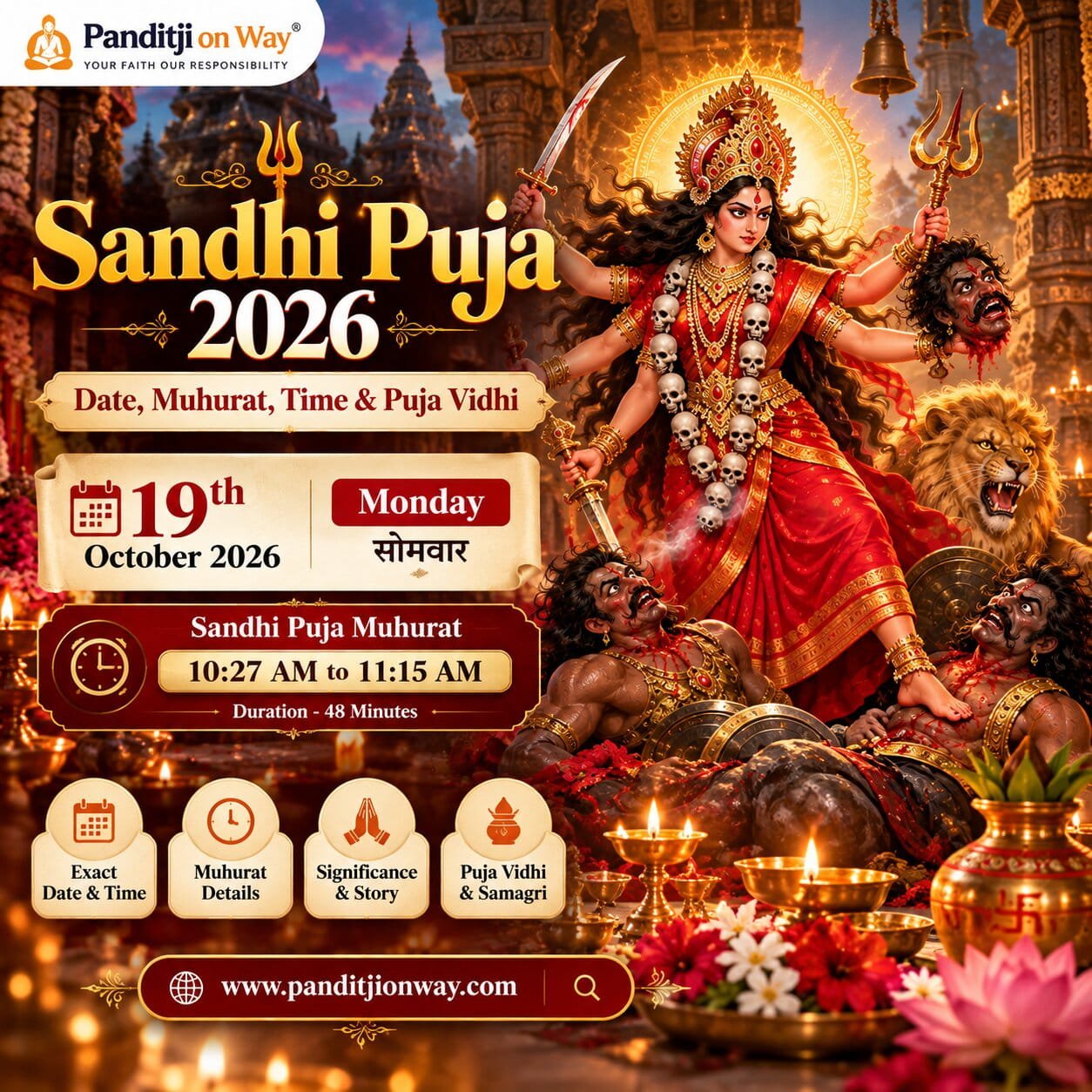 Sandhi Puja 2026 Sandhi Puja 2026